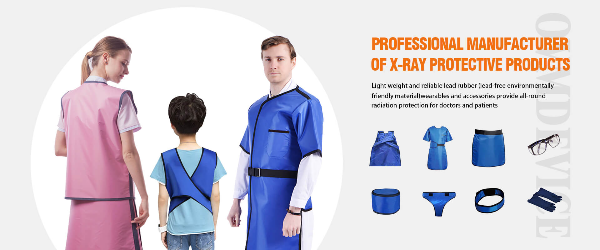 x-ray protective lead rubber cloth and wearable accessarys are made of ultra-thin lead rubber sheet, it has an effective protective effect on various rays in the hospital, and protects doctors and patients from radiation damage