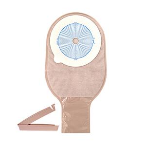One-piece Ostomy Bag With Drain And Clip